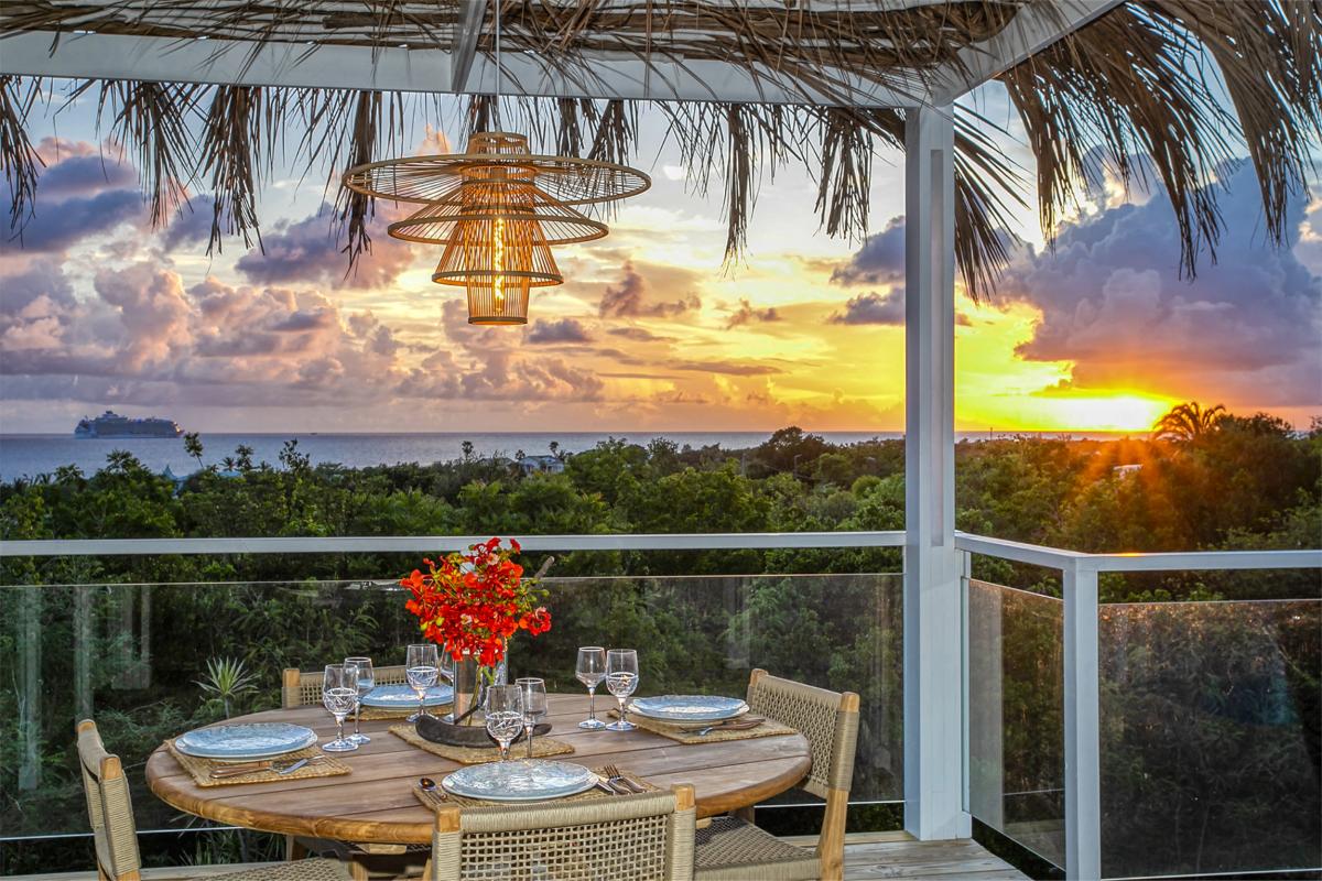 A louer villa 2 chambres Terres Basses Saint Martin_ Terrasse Nuit - 30